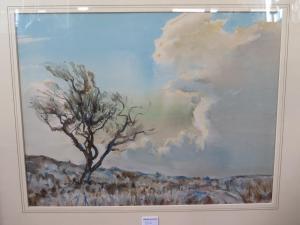 Lyons-Wilson William,landscape with tree against a blue sky with clouds,Willingham 2018-06-16