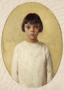LYTRAS Nicholaos 1883-1927,Girl in white dress,Bonhams GB 2014-04-09
