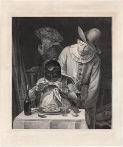 MéCOU André Joseph 1771-1837,Arlequin, Égoiste et Gourmand,Galerie Bassenge DE 2022-06-02