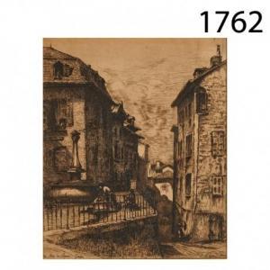 MÉGARD Joseph 1850-1918,La Rue du Perron. Genéve,1906,Lamas Bolaño ES 2018-07-12