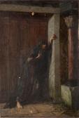 MÉLINGUE Gaston 1840-1914,Femme pleurant devant une porte,Millon & Associés FR 2015-06-19