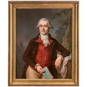 MÉNAGEOT François Guillaume 1744-1816,Portrait présumé de Monsieur de Villeroy,1780,Tajan 2020-06-24