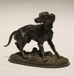 Mêne Pierre Jules 1810-1879,figure of a pointer dog,Ripley Auctions US 2009-02-22