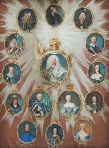 MÖRCK Carl Frederik,Fredrik I, Erik XIV, Gustav Vasa, Johan III, Sigis,Uppsala Auction 2021-12-08