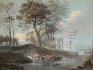 MÖSSMER Joseph 1780-1845,Cattle in a River,Simon Chorley Art & Antiques GB 2020-09-23