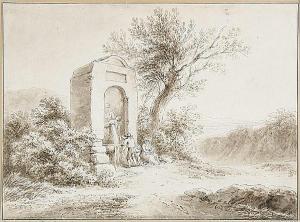 MÖSSMER Joseph 1780-1845,Rastende Familie bei einem Brunnen,1780,Winterberg Arno DE 2017-05-13