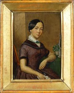 MÜCKE J. Ferenc, Franz 1819-1883,Portrait de Dame,Galerie Moderne BE 2019-06-18