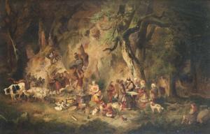 MÜHLIG Meno 1823-1873,Dresden Lager im Wald,Peter Karbstein DE 2023-03-04
