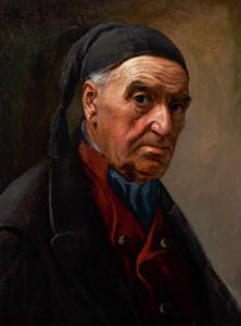 MÜLLER BAUMGARTEN Karl 1879-1964,Portrait eines älteren Herren in Tracht,Zeller DE 2021-06-23