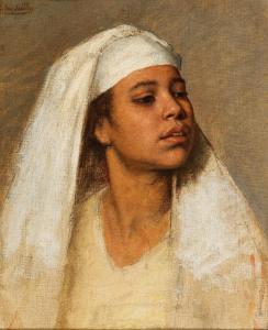 MÜLLER Bertha 1848,Portrait of a Coptic Woman,Palais Dorotheum AT 2020-06-08