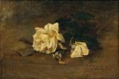 MüLLER Clara,Bouquet de roses blanches,1862,Piguet CH 2008-12-10
