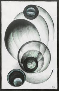 MÜLLER EIBENSTOCK Otto 1898-1969,Negative print of photogram reworked with co,1925,Galerie Bassenge 2018-12-05