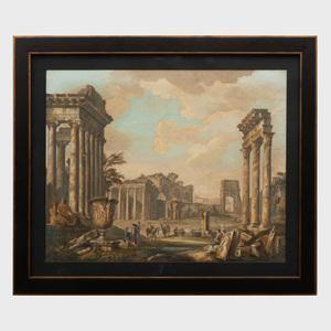 MÜLLER Johann Sebastian 1715-1785,View of the Campo Vaccino with the Temple of,1775,Stair Galleries 2019-04-27