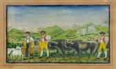 MÜLLER Johannes,Driving the cows to the mountain pastures, with Al,Galerie Koller 2016-06-24