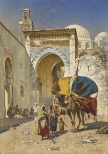 MÜLLER Rudolph Gustaph 1858-1888,By the Entrance of the Mosque,Christie's GB 2021-07-15