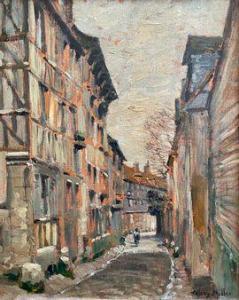 MÜLLER Valéry 1859-1916,Rue passante,1915,Neret-Minet FR 2021-07-19