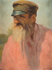 MÜLLER VLADIMIR NIKOLAEWITSCH 1887-1979,Portrait eines russische,c.1917,Hargesheimer Kunstauktionen 2016-11-04