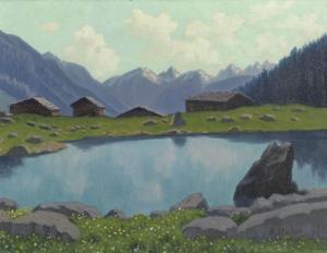 MÜLLER Walter Emil 1896-1983,Alpsee.,Galerie Koller CH 2006-03-20