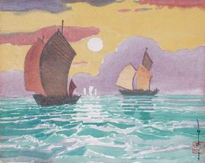 MA Pai sui 1909-2003,Sailing,1975,Christie's GB 2014-11-23