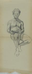 MAARAVI David 1896-1945,Self Portrait,Tiroche IL 2015-07-04