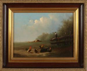 MAAS E 1700-1800,Landscape with Chickens,1900,Twents Veilinghuis NL 2017-10-13