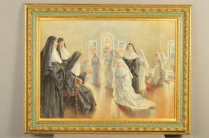 MAC GRIERSON Charles Iver 1864-1939,J'Acuse, Mother Superior interviewing a ,1920,Richard Winterton 2020-03-24