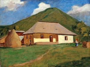 MACALIK Alfred 1888-1979,House at the mountain,Nagyhazi galeria HU 2016-12-13
