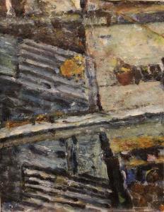 MACALLISTER PAT 1955,ROOFTOPS,De Veres Art Auctions IE 2017-02-06