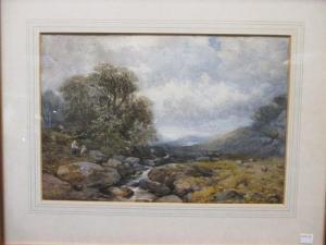 MACARTHUR Arthur 1880-1920,Sheep by a highland stream,Cheffins GB 2017-12-14