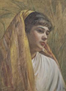 macarthur Blanche F 1870-1896,Portrait d'orientale,Neret-Minet FR 2016-06-22
