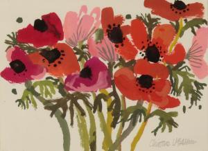 MACARTHUR Christine 1953,Still life study of poppies,Duke & Son GB 2023-04-06