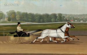 MACAULIFFE John 1830-1900,Mr. Claflin Driving his Team on the Fleetwood Race,1887,Skinner 2019-01-25