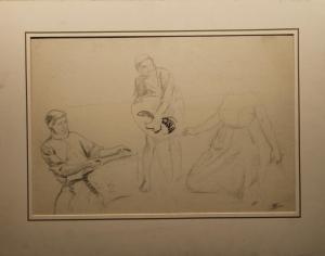 MACBETH Robert Walker 1848-1910,A Study of Three Figures,Rowley Fine Art Auctioneers GB 2023-02-11