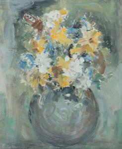 MacCABE Gladys 1918-2018,STILL LIFE BOWL OF FLOWERS,Ross's Auctioneers and values IE 2024-03-20