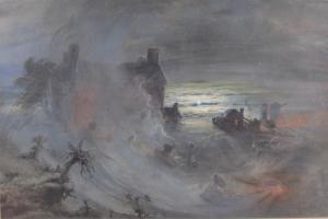 MacCALLUM Andrew 1821-1902,The Black Country at Night,1889,Brightwells GB 2020-03-18