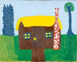 MACCORD J.T. Jake 1945,OUTSIDER ART - CABIN,Charlton Hall US 2010-06-05