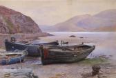 macdonald alexander 1893-1913,Old Slate Barges at Aberamfra, North Wales,Woolley & Wallis 2013-09-11