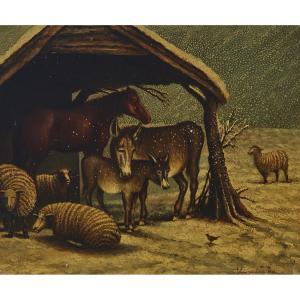 MACDONALD J,BARN ANIMALS IN THE SNOW,Waddington's CA 2017-02-25