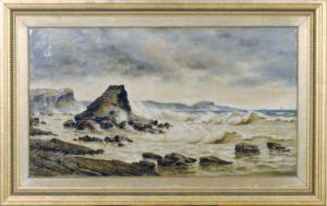 MACDONALD J.M 1800-1800,Rough waters on the rocky coastline,1881,Christie's GB 2010-08-31