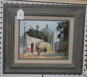 MACDONALD Jack,Street Scene with Figures and Buildings,Tooveys Auction GB 2009-08-12