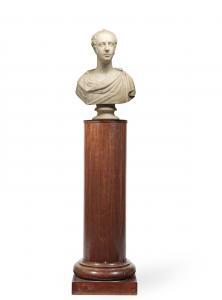 MacDONALD Lawrence 1799-1878,portrait bust of a gentleman in classical dress,1847,Bonhams 2019-03-06