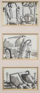 MacDONALD Thomas Reid 1908-1978,surrealist ink sketches,888auctions CA 2022-10-13
