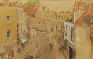MACDONALD Ursula 1903-1900,Elevated View of the Borough from King Street Can,David Duggleby Limited 2021-10-02