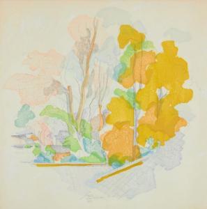 MACDONALD WRIGHT Stanton 1890-1973,Untitled,1964,John Moran Auctioneers US 2024-02-27