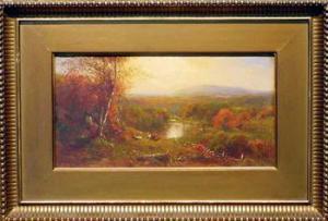 MACDOUGAL James,COWS AT REST BY A LAKE IN AN AUTUMN LANDSCAPE,1867,William Doyle 2000-12-05