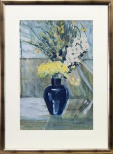 MacDOUGALL Lily 1875-1958,FLOWERS IN A BLUE VASE,McTear's GB 2020-08-26