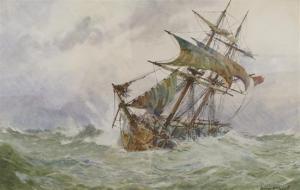 MACDOWELL William 1888-1950,Sailboat at Sea,Hindman US 2008-08-13