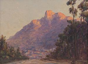 MACE Edward C. Churchill 1863-1928,Evening – The Simonsberg, Simonstown,Strauss Co. ZA 2021-11-29