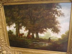 MACE Geoffrey 1900-1900,Country landscape with figure and horses,Keys GB 2016-05-16