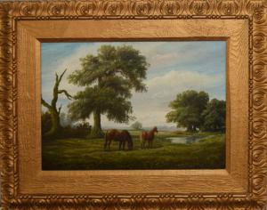 MACE Geoffrey 1900-1900,Landscape with horses,Keys GB 2021-02-19